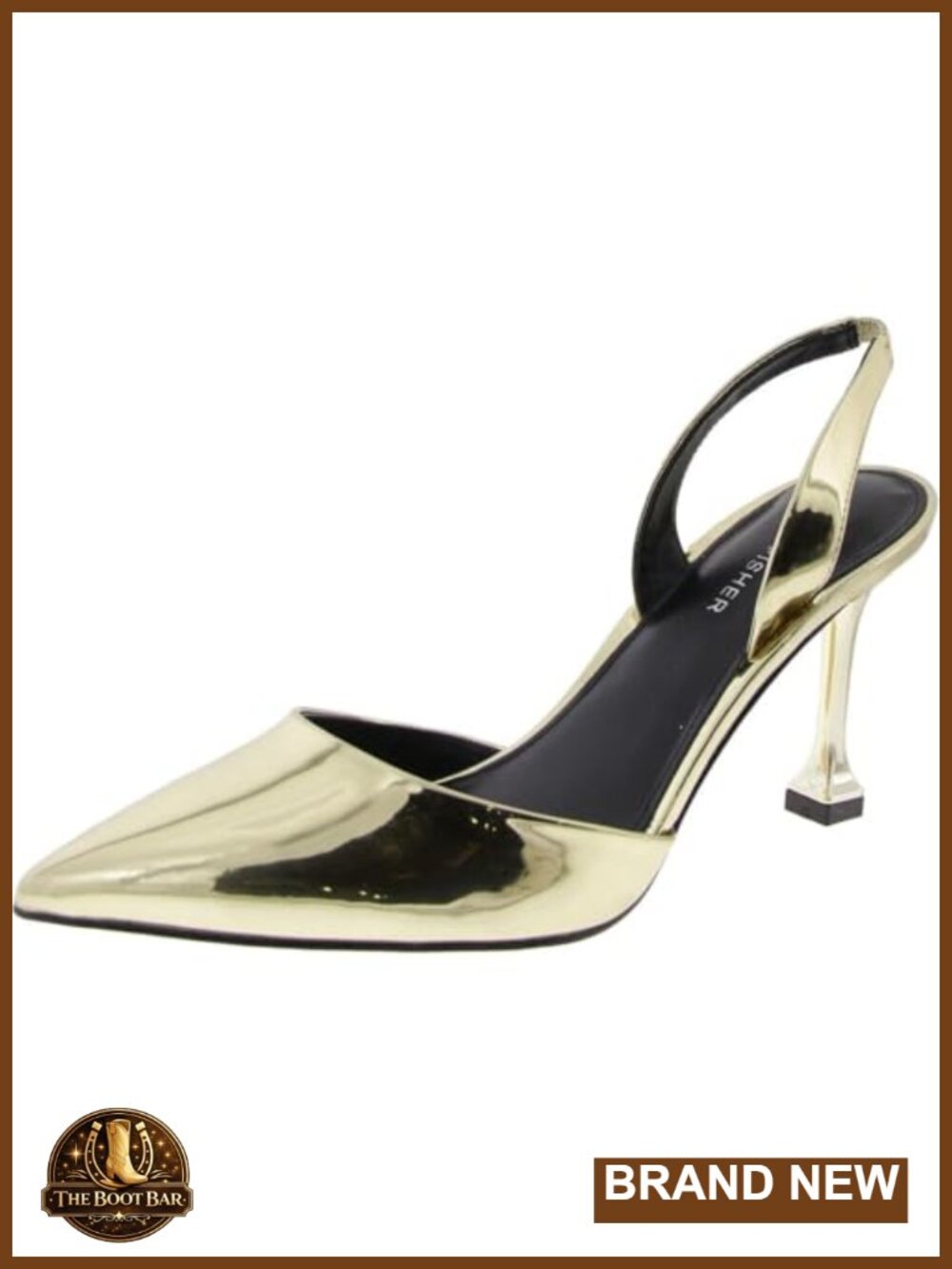 Marc Fisher Hadya Faux Leather Slingback Stiletto Pump